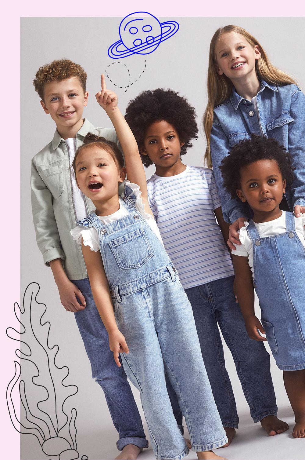 Jean blanc clearance enfant